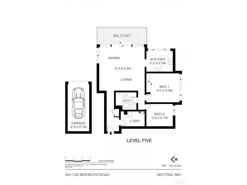 26/192 Ben Boyd Road, Neutral Bay NSW 2089 Floorplan