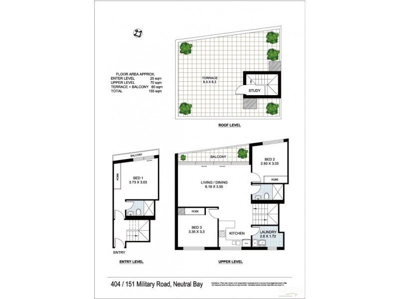404/151 Military Road, Neutral Bay NSW 2089 Floorplan