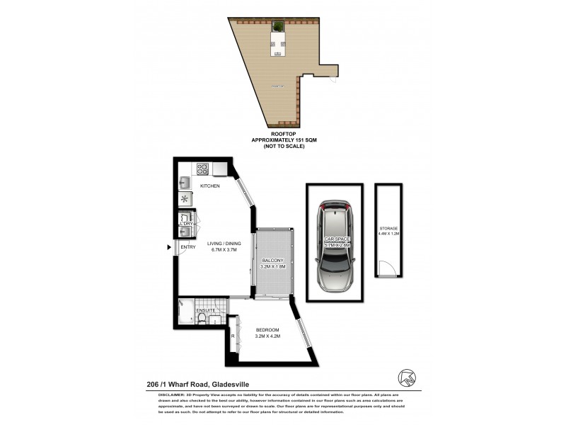 206/1 Wharf Rd, Gladesville NSW 2111 Floorplan