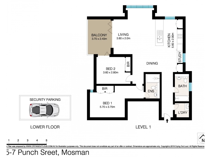 4/5-7 Punch Street, Mosman NSW 2088 Floorplan