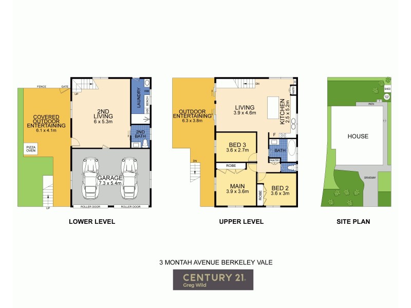 3 Montah Avenue, Berkeley Vale NSW 2261 Floorplan