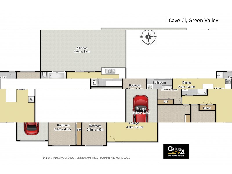 1 Cave Close, Green Valley NSW 2168 Floorplan