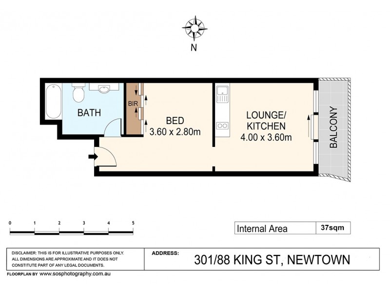 301/88 King Street, Newtown NSW 2042 Floorplan