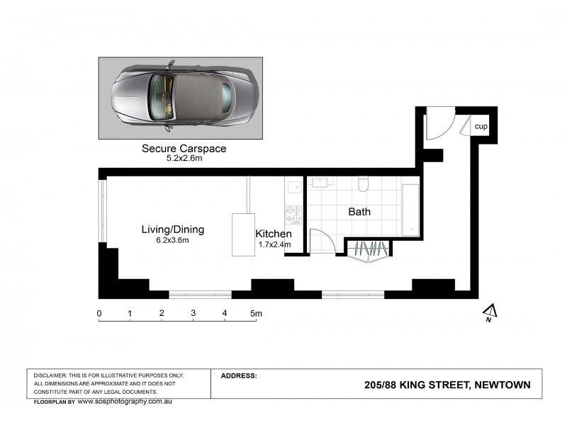 205/88 King Street, Newtown NSW 2042 Floorplan
