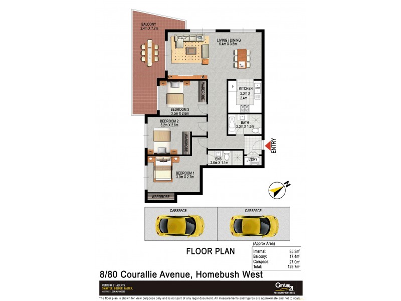 8/80 Courallie Avenue, Homebush West NSW 2140 Floorplan