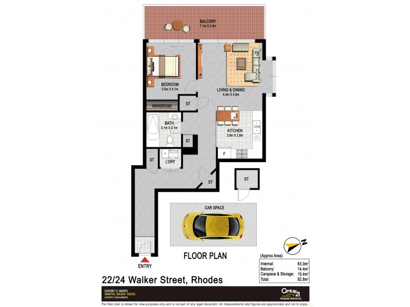 22/24 Walker Street, Rhodes NSW 2138 Floorplan