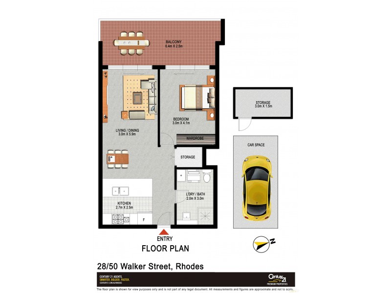 28/50 Walker, Rhodes NSW 2138 Floorplan