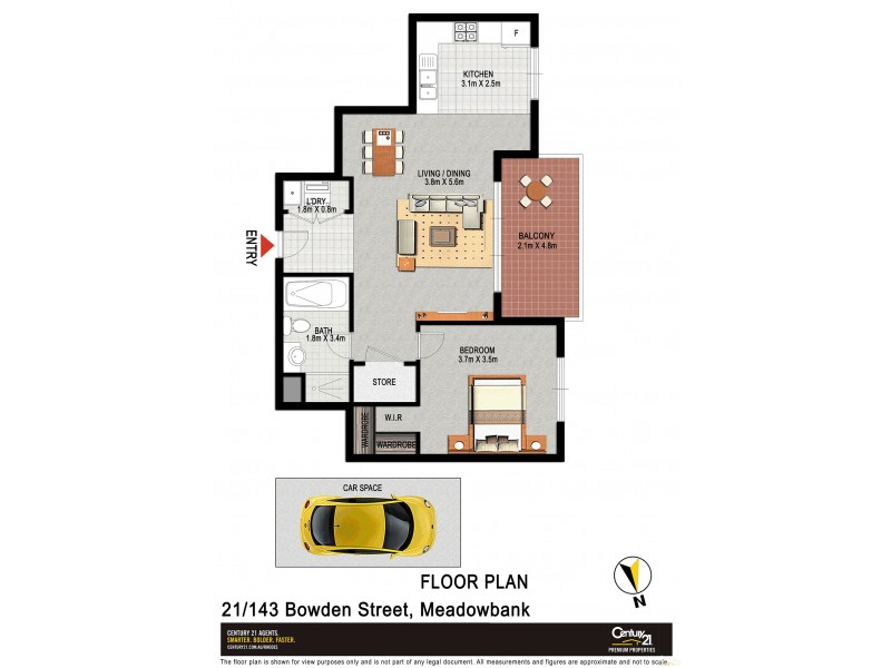 21 /143 Bowden St, Meadowbank NSW 2114 Floorplan