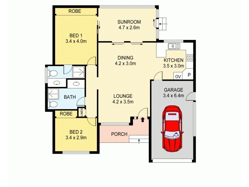 2/61 Karalta Road, Erina NSW 2250 Floorplan