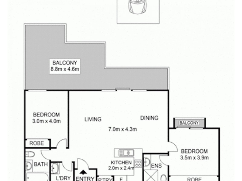 8/46 Tennyson Street, Mortlake NSW 2137 Floorplan