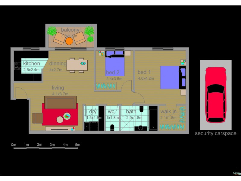 34/1-9 Terrace Rd, Dulwich Hill NSW 2203 Floorplan