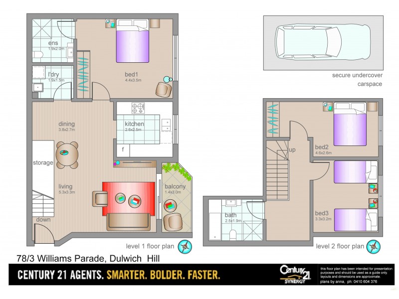 78/3  Williams Parade, Dulwich Hill NSW 2203 Floorplan
