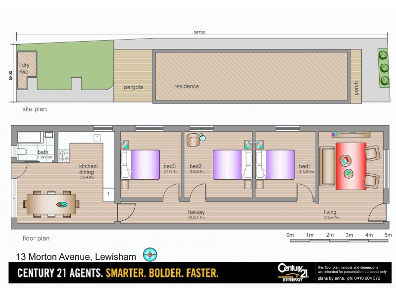 13 Morton Avenue, Dulwich Hill NSW 2203 Floorplan