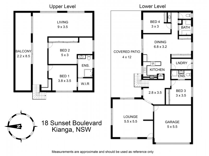 18 Sunset Boulevard, Kianga NSW 2546 Floorplan