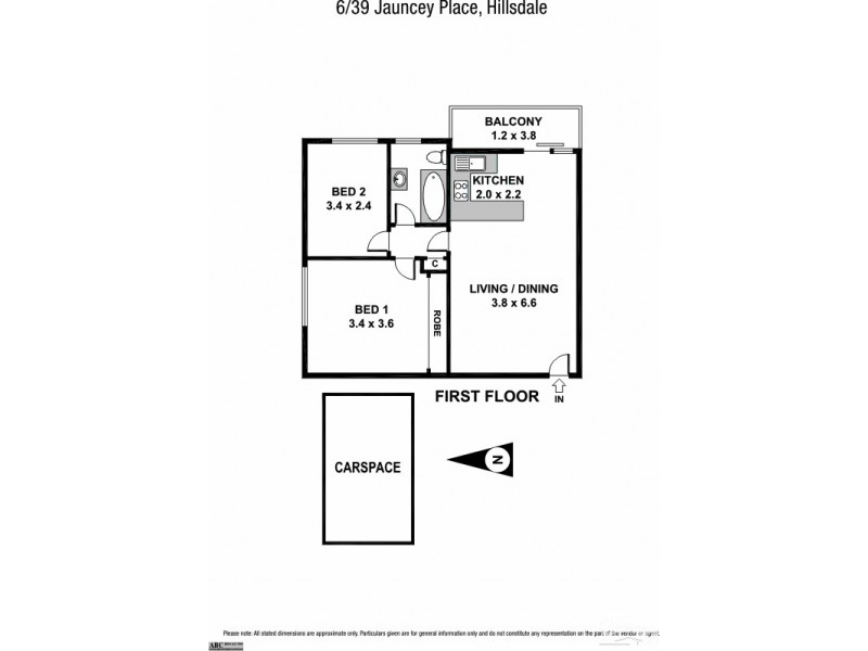 6/39 Jauncey Place, Hillsdale NSW 2036 Floorplan