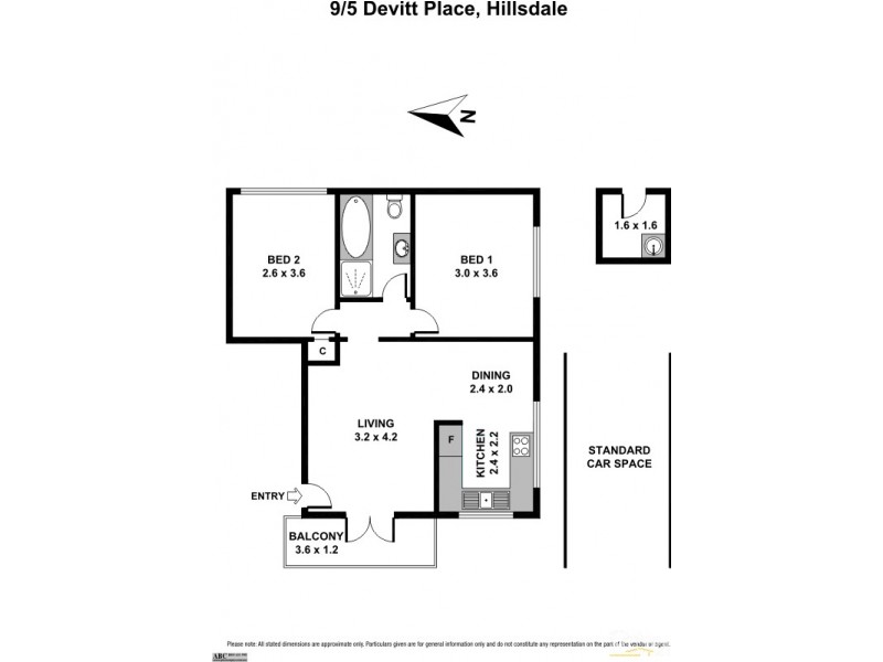 9/5 Devitt Place, Hillsdale NSW 2036 Floorplan