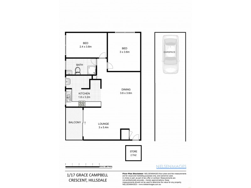 1/15-17 Grace Campbell Crescent, Hillsdale NSW 2036 Floorplan