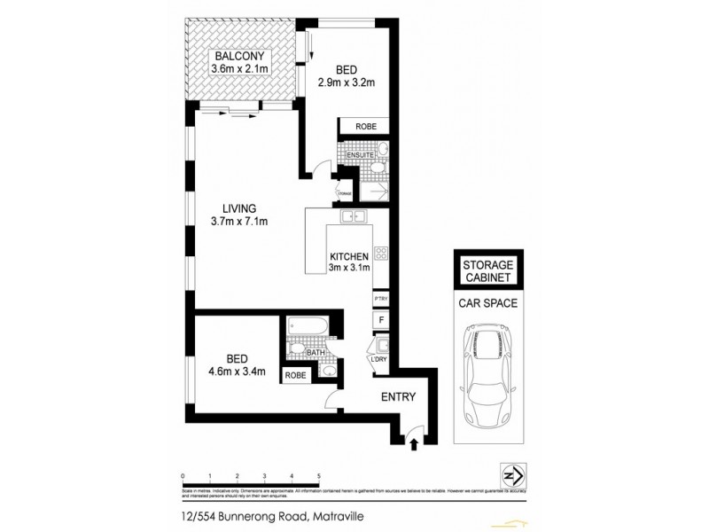 12/554 Bunnerong Road, Matraville NSW 2036 Floorplan