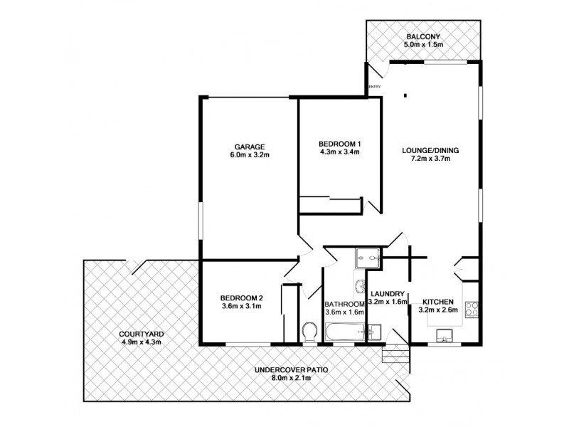 2/24 Eleventh Avenue, Sawtell NSW 2452 Floorplan