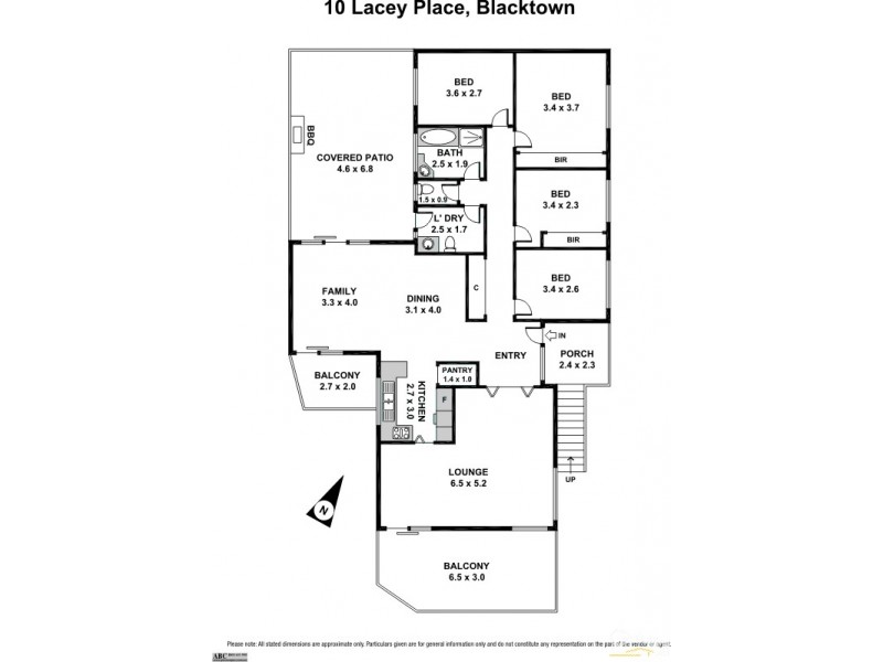 10 Lacey Place, Blacktown NSW 2148 Floorplan