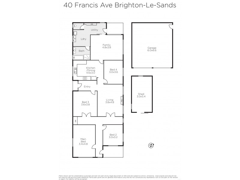 40 Francis Avenue, Brighton-le-sands NSW 2216 Floorplan