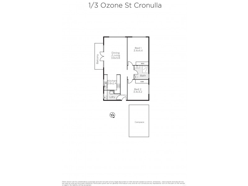 1/3 Ozone Street, Cronulla NSW 2230 Floorplan