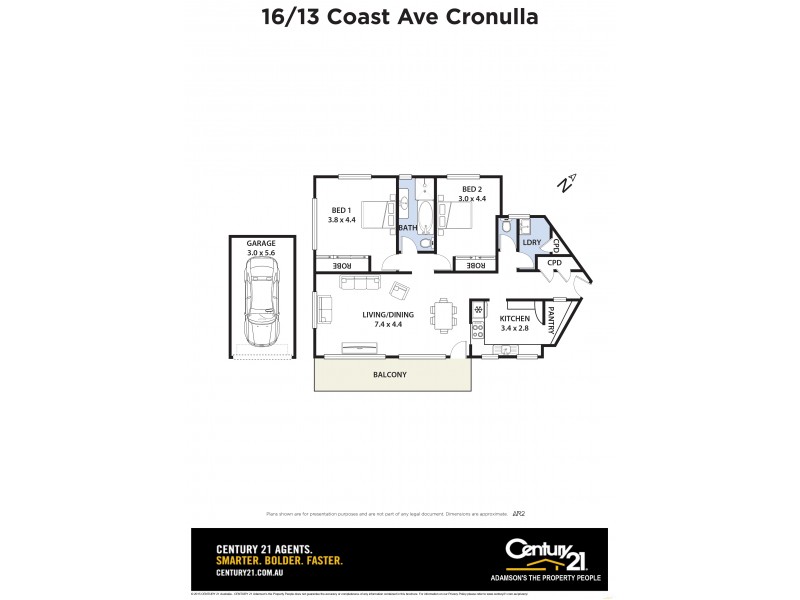 16/13-17 Coast Avenue, Cronulla NSW 2230 Floorplan