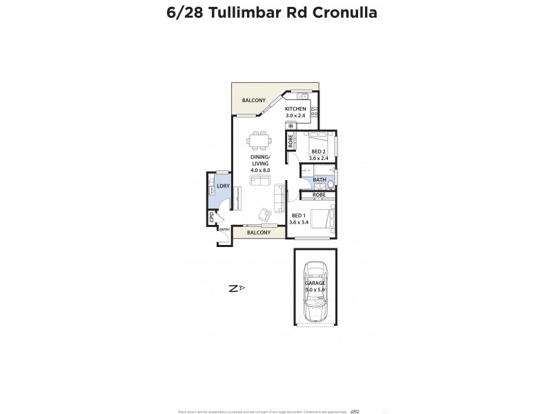 6/28 Tullimbar Road, Cronulla NSW 2230 Floorplan