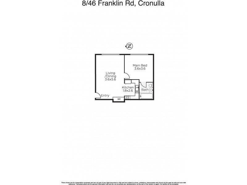 8/46 Franklin Road, Cronulla NSW 2230 Floorplan