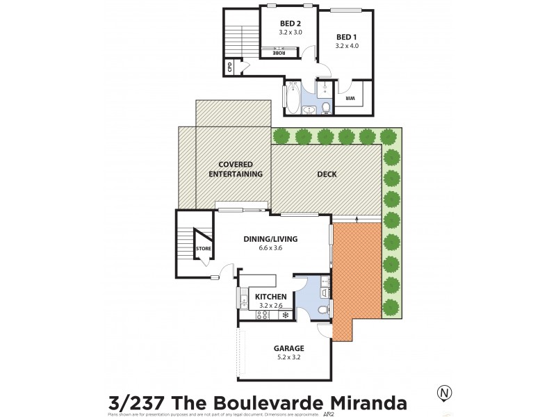 3/237 The Boulevarde, Miranda NSW 2228 Floorplan
