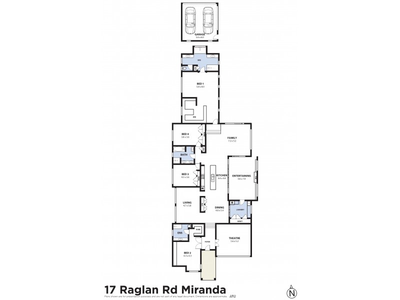 17 Raglan Road, Miranda NSW 2228 Floorplan