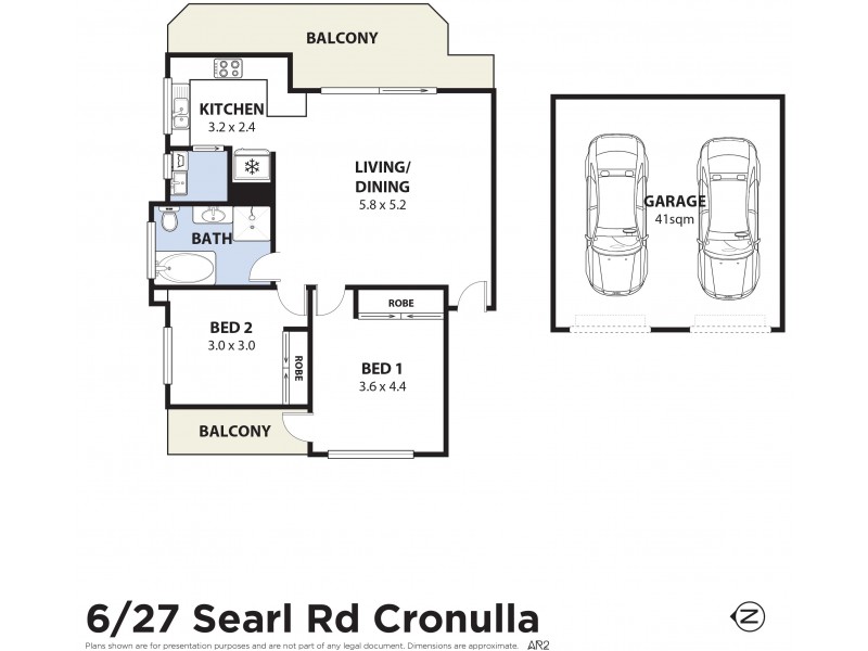 6/27-29  Searl Road, Cronulla NSW 2230 Floorplan