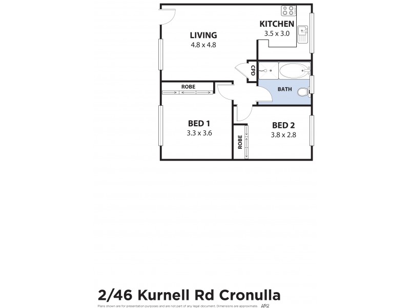 2/46 Kurnell Road, Cronulla NSW 2230 Floorplan