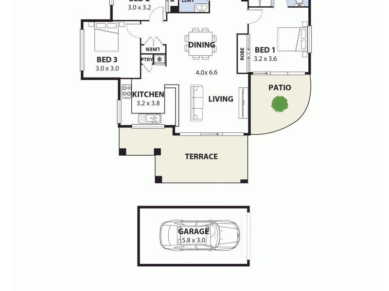 18 / 149 – 151 Gannons Road, Caringbah South NSW 2229 Floorplan