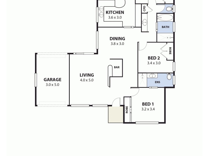 2A Restormel Street, Woolooware NSW 2230 Floorplan