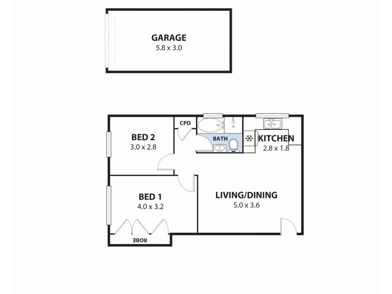 2/18 Nerang Road, Cronulla NSW 2230 Floorplan