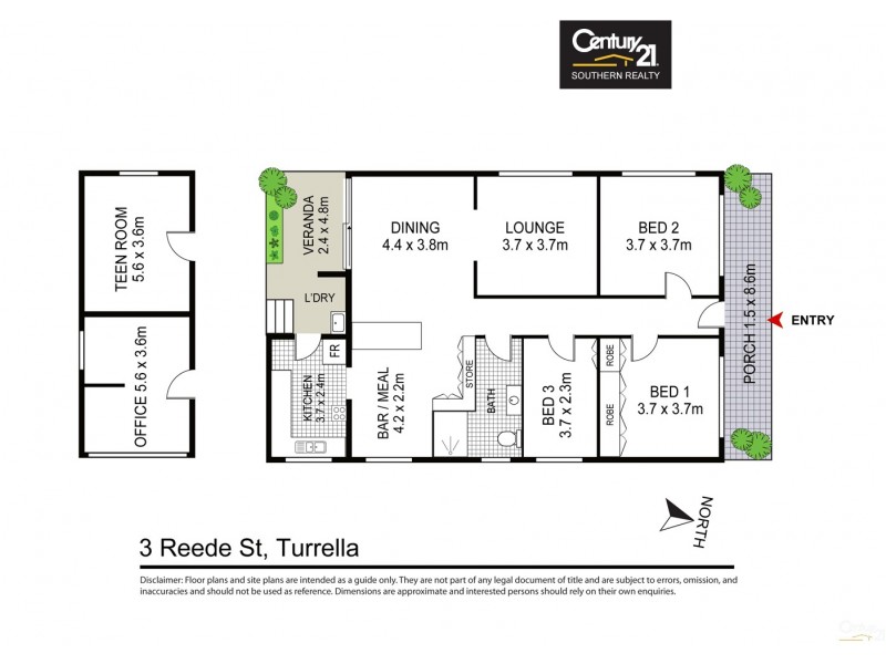 3 Reede Street, Turrella NSW 2205 Floorplan