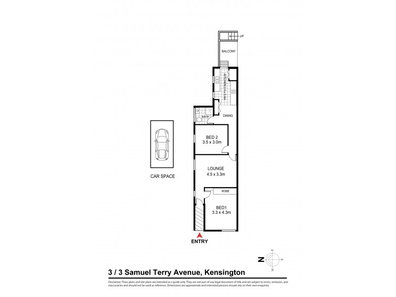 3/3 Samuel Terry Avenue, Kensington NSW 2033 Floorplan