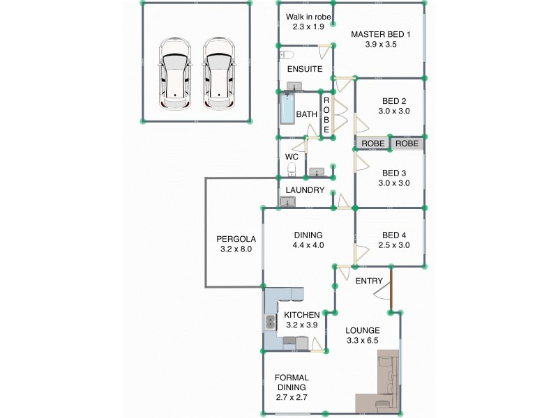 1 Waterworth Drive, Narellan Vale NSW 2567 Floorplan