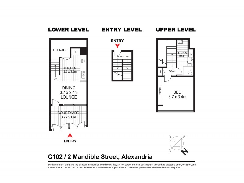 c102/2 Mandible Street, Alexandria NSW 2015 Floorplan
