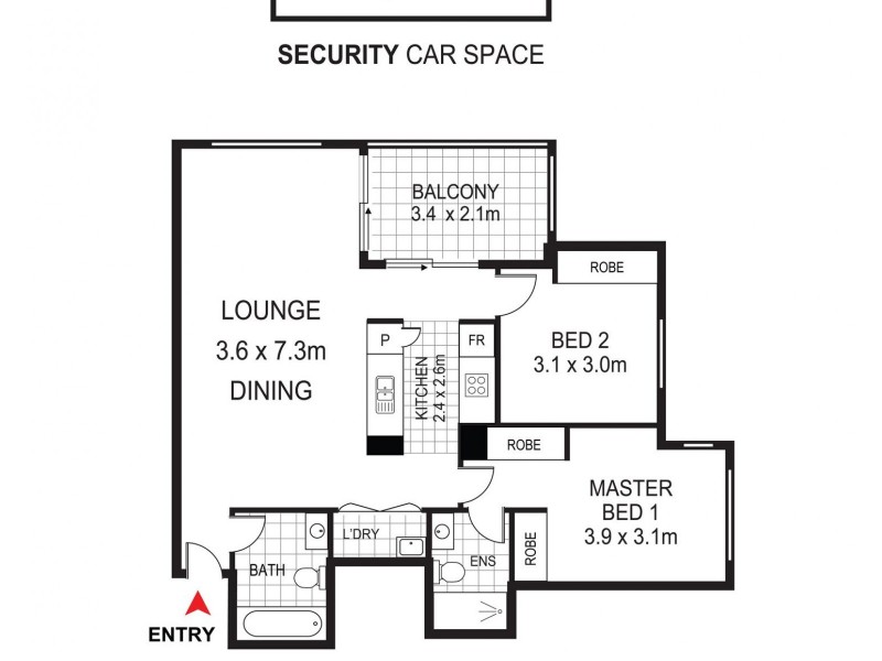 511/2-6 Brodie Spark Drive, Wolli Creek NSW 2205 Floorplan
