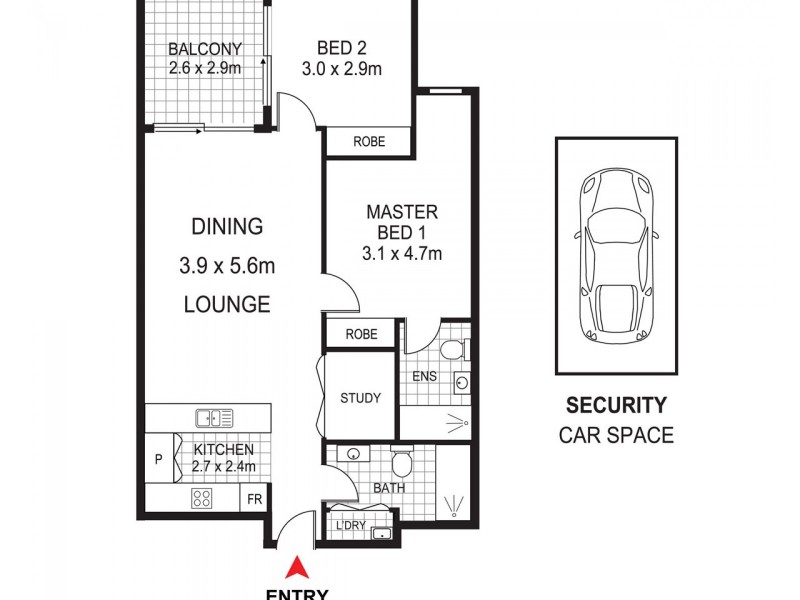 1003/6-8 Gertrude St, Wolli Creek NSW 2205 Floorplan