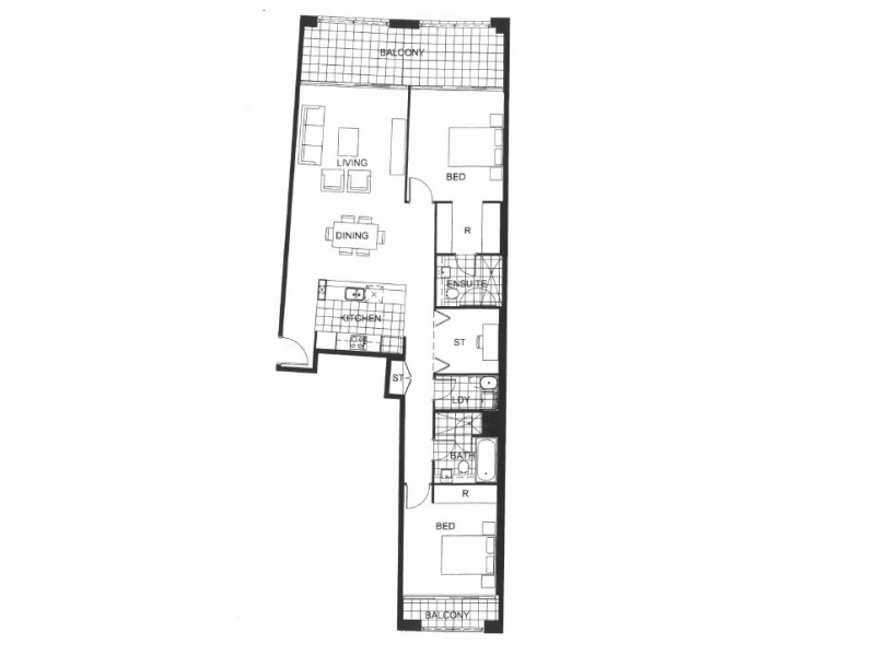 417/6  Brodie Spark Drive, Wolli Creek NSW 2205 Floorplan