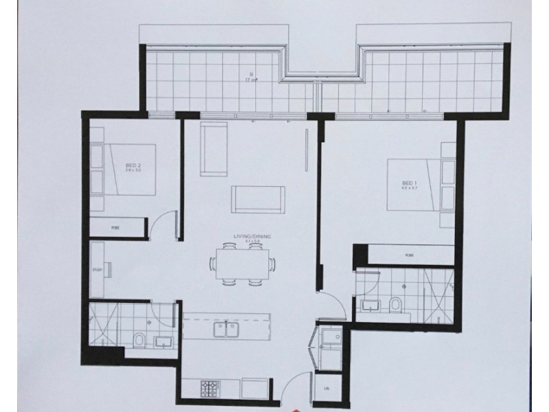 B706/30 Guess Ave, Wolli Creek NSW 2205 Floorplan