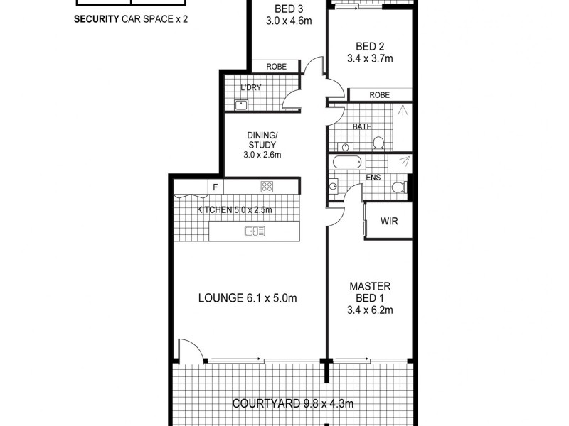 3/6 Bidjigal Road, Arncliffe NSW 2205 Floorplan