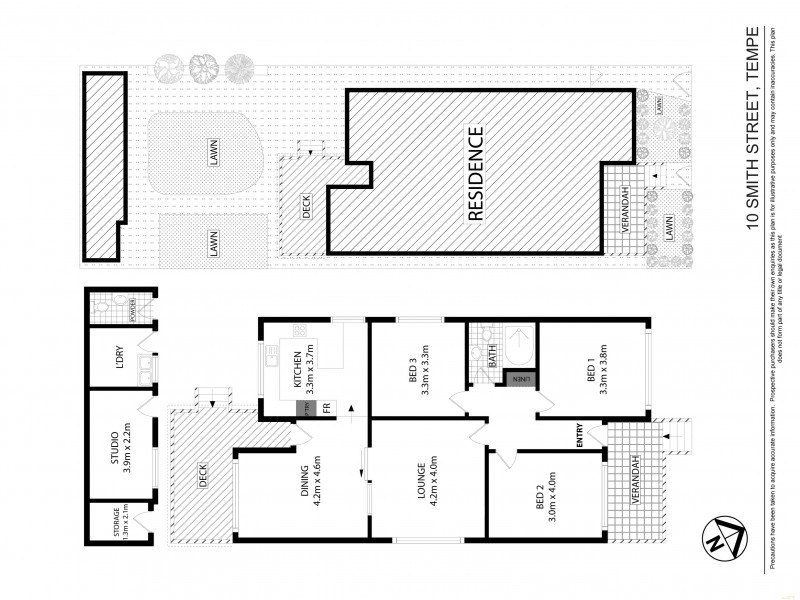 10  Smith Street, Tempe NSW 2044 Floorplan