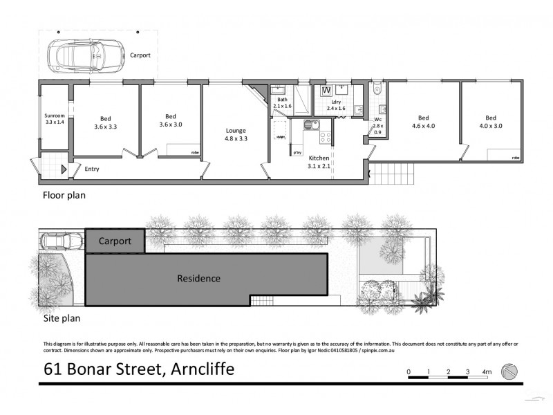 61 Bonar Street, Arncliffe NSW 2205 Floorplan