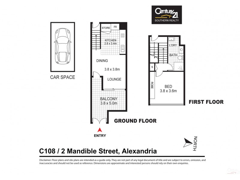 c108/2 Mandible Street, Alexandria NSW 2015 Floorplan