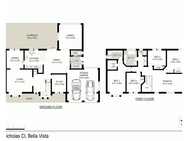13 Nicholas Close, Bella Vista NSW 2153 Floorplan