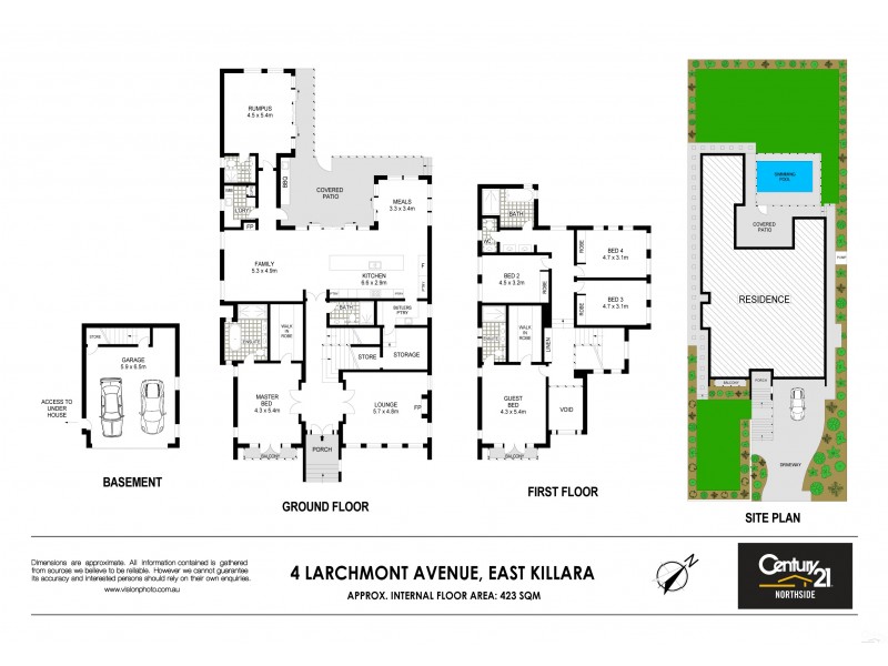4 Larchmont Avenue, East Killara NSW 2071 Floorplan